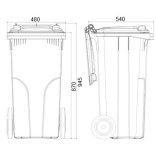 120 literes BIO hulladékgyűjtő rosttal