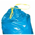   Kötözőszalagos 60 literes  műanyag hulladékgyűjtő zsák