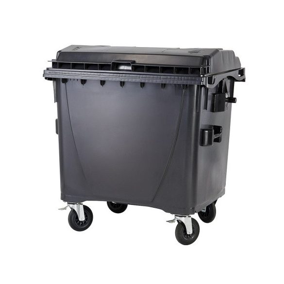 1 100 L-es nagyméretű hulladékgyűjtő lapos tetejű konténer
