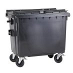 660 L-es lapostetejű hulladékgyűjtő konténer