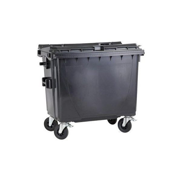 660 L-es lapostetejű hulladékgyűjtő konténer