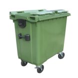 770 L-es lapos tetejű hulladékgyűjtő tartály