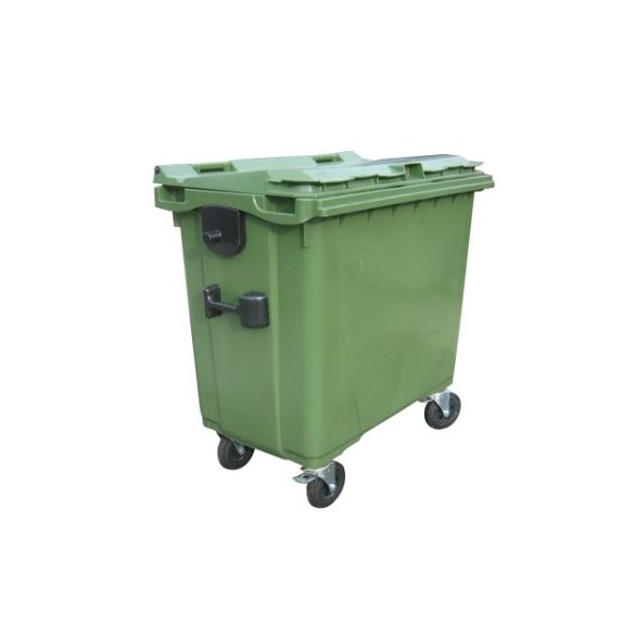 770 L-es lapos tetejű hulladékgyűjtő tartály