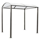 Fedett alapszerkezet oldal és hátsó fal nélkül, 2500x2635x2170 mm