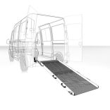 Összecsukható alumínium rámpa, 2750 mm
