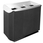 Triplex hulladéktároló, 3x57 L, 974x520x835 mm