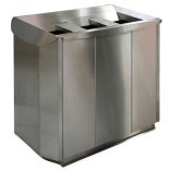 Triplex hulladéktároló, 3x57 L, 974x520x835 mm