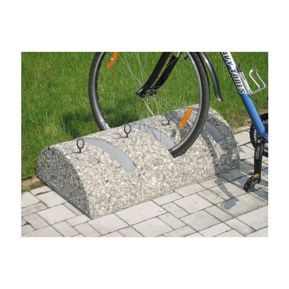 Kerékpárállvány betonból, 900x500x180 mm