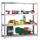 Csavar nélküli polcállvány, sz x m 2000x1970 mm, többféle mélységben