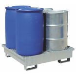 Gyűjtőkád acélráccsal, 220 L, 1200x1200x160/260 mm
