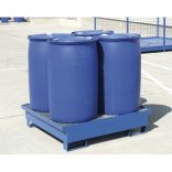 Gyűjtőkád acélráccsal, 220 L, 1200x1200x160/260 mm