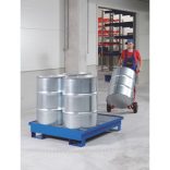 Gyűjtőkád acélráccsal, 220 L, 1200x1200x160/260 mm
