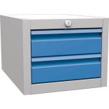 Felfüggeszthető, 2 fiókos tároló, 360x500x292 mm