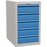 5 fiókos felfüggeszthető tároló, 360x500x600 mm