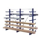   Konzolos állvány, két oldalas, 6 állvány, 6 db rakodószint/oldal, 6250x1110x2000 mm