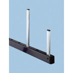   Tartozék konzolos állványhoz: állítható letekerő tüske, magasság: 100 mm, horganyzott, műanyag kupakkal