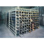   Polc 28 mm vastag forgácslapból kazettás polcrendszerhez, acéllemez erősítéssel, Sz x Mé 2800x1540 mm