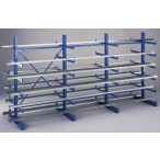   Konzolos állvány acéllemez polccal, két oldalas, 6 db rakodószint, 1000x1720x2500 mm, bővítmény