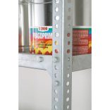 Tálcás polcállvány folyadékot tartalmazó edények raktározására