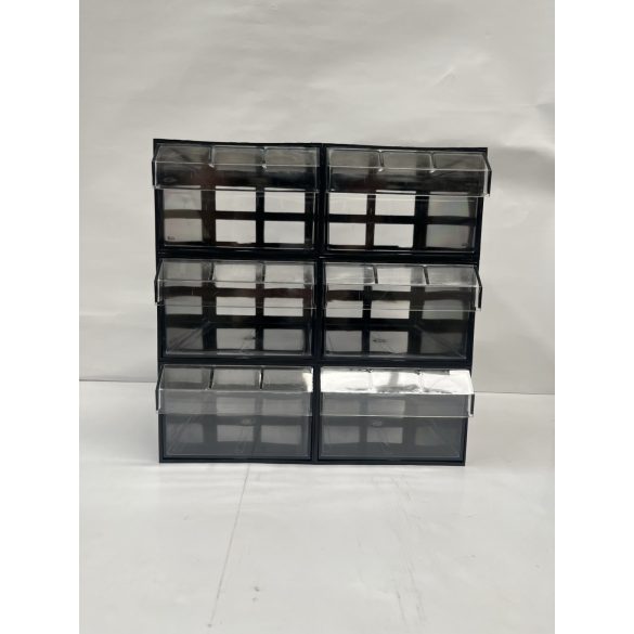 Fiókos Maxi T/E, moduláris rendező 6 átlátszó fiók 