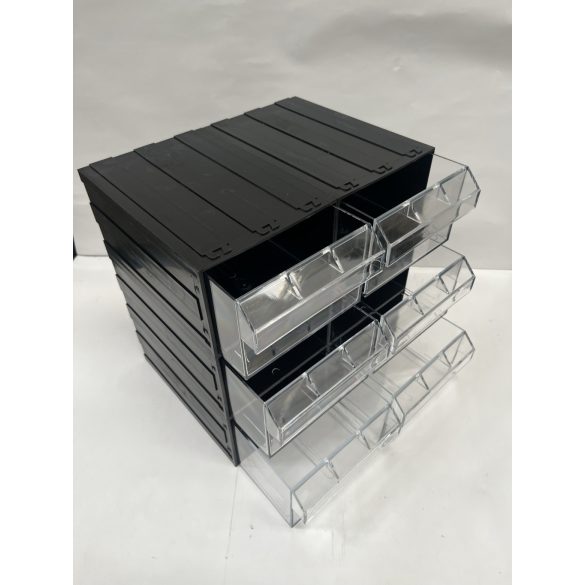 Fiókos Maxi T/E, moduláris rendező 6 átlátszó fiók 