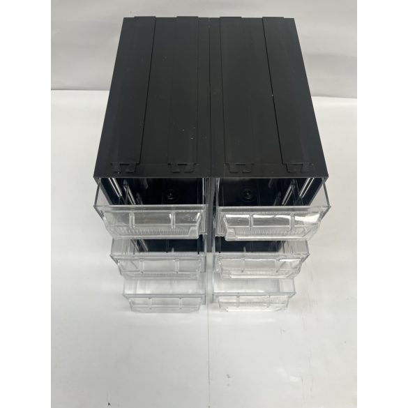 Fiókos Maxi T/L, moduláris rendező 6 átlátszó fiók