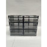 Fiókos Mini T/C, moduláris rendező 6 átlátszó fiók