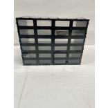 Fiókos Mini T/C, moduláris rendező 6 átlátszó fiók