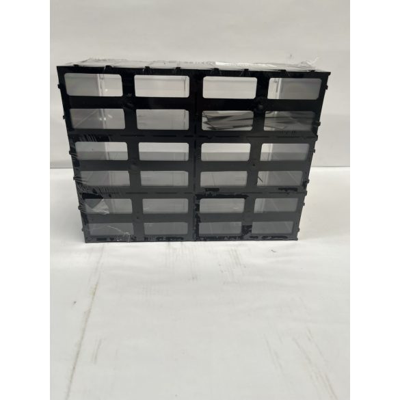 Fiókos Mini T/C, moduláris rendező 6 átlátszó fiók