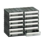 Fiókos mini T/B, moduláris rendező 12 átlátszó fiók