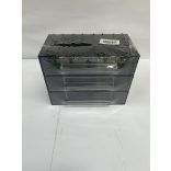 Fiókos mini T/D, moduláris rendező 3 átlátszó fiók