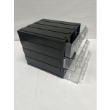 Fiókos mini T/D, moduláris rendező 3 átlátszó fiók