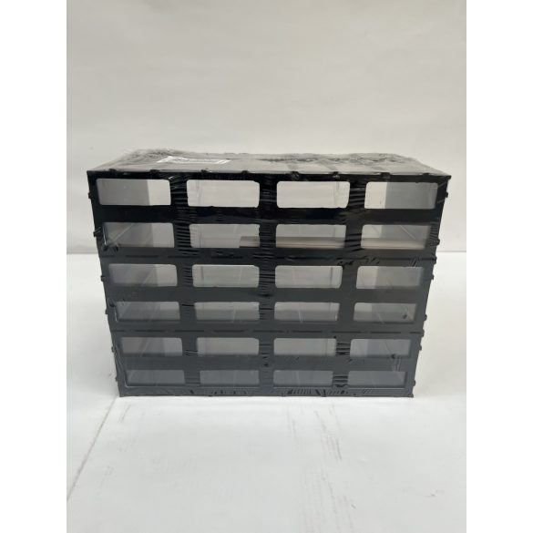 Fiókos mini T/D, moduláris rendező 3 átlátszó fiók