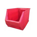 MH-3 box, piros, műanyag tárolódoboz, 350x200x200mm