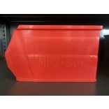 MH-3 box, piros, műanyag tárolódoboz, 350x200x200mm