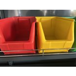 MH-3 box, sárga, műanyag tárolódoboz, 350x200x200mm