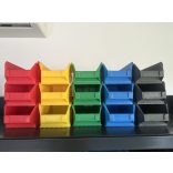 MH-5 box, kék, műanyag tároló doboz, 160x95x75