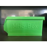 MH-5 box, piros, műanyag tároló doboz, 160x95x75
