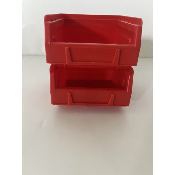 MP 2001B piros műanyag tárolódoboz