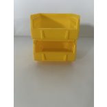 MP 2001B sárga műanyag tárolódoboz