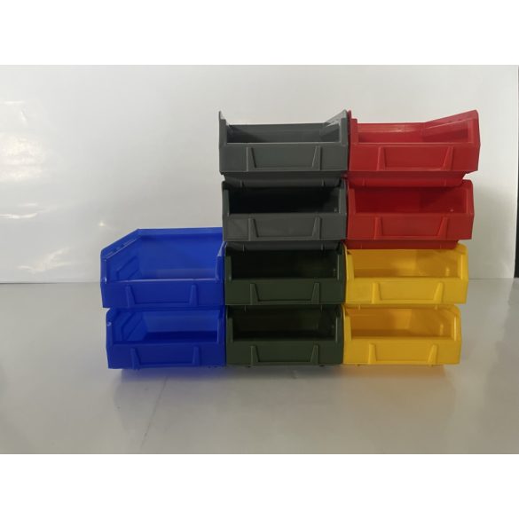 MP 2001B sárga műanyag tárolódoboz