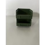 MP 2001B zöld műanyag tárolódoboz