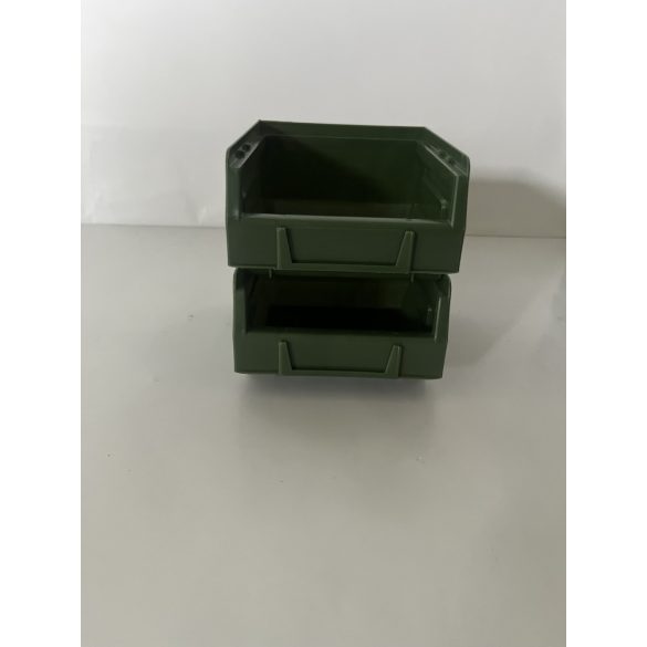 MP 2001B zöld műanyag tárolódoboz