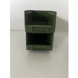 MP2002L zöld műanyag tárolódoboz