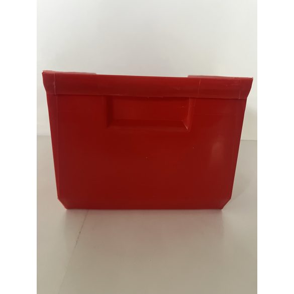 MP 2004 piros műanyag tárolódoboz