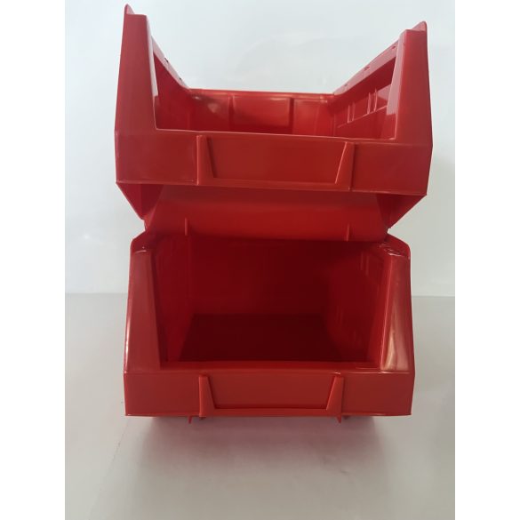 MP 2004 piros műanyag tárolódoboz