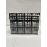 Fiókos mini T/A1, moduláris rendező 12 átlátszó fiók