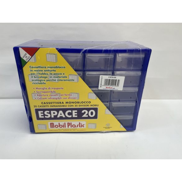 Espace 20 hordozható rendező, 20 fiók
